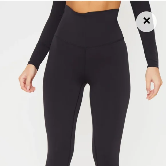 PrettyLittleThing Pants Jumpsuits Black Sculpt Super High